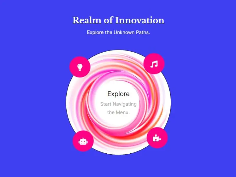 Circle Menu with an Animation